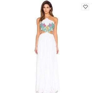 Mara Hoffman embroidered Leaf maxi dress